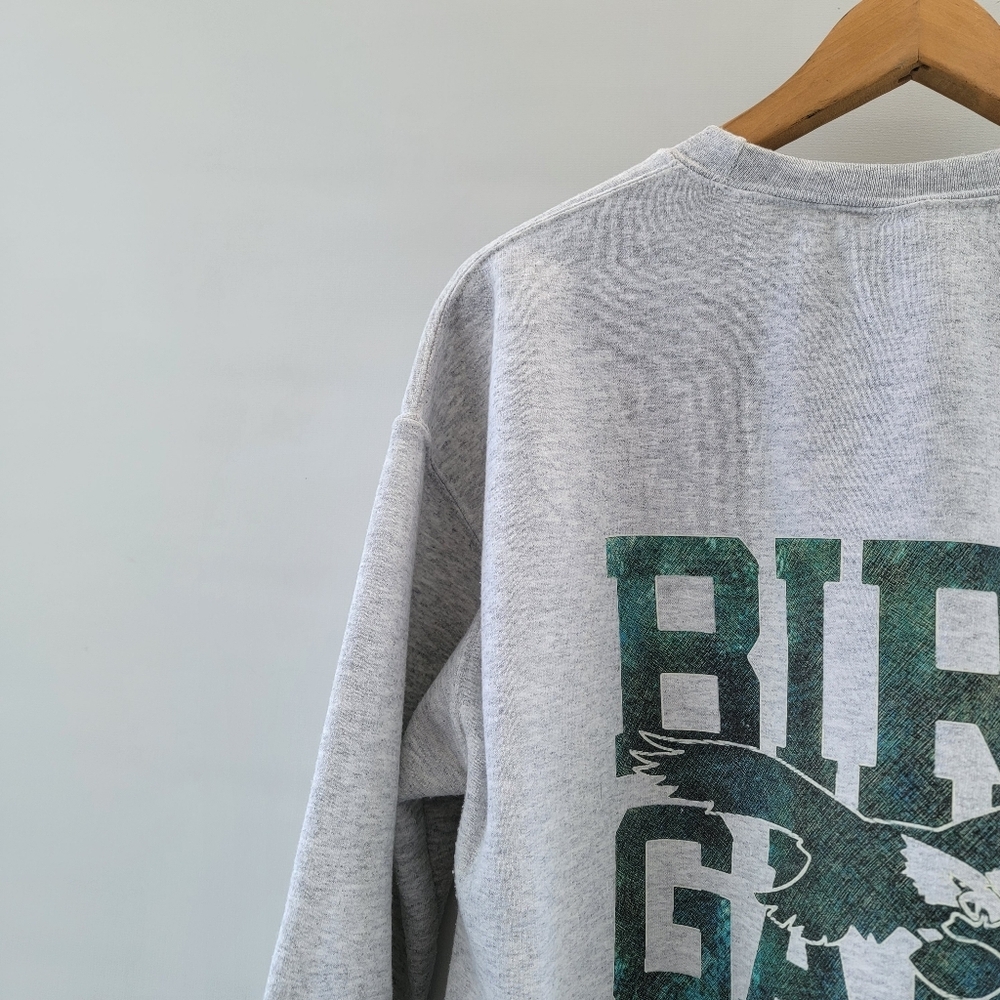 Sundays Are For The Birds Heather Gray Sweatshirt Size Medium Philadelphia Eagle - Picture 10 of 14
